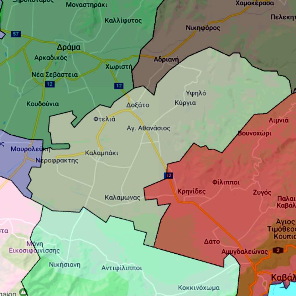 Map of Doxato