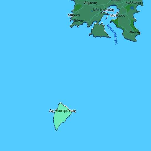 Map of Agios Efstratios